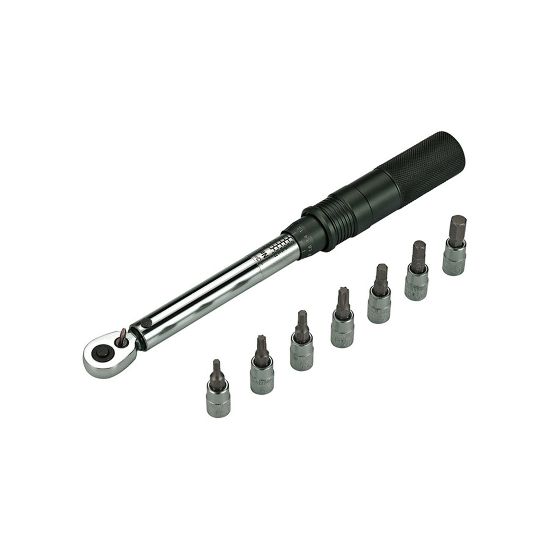 BTL-173 TorqueSet Deluxe, Torque Wrench, Ratcheting: Yes, 1/4", 2-14Nm, 3, 4, 5, 6, 8mm Hex, T25, T30, Set