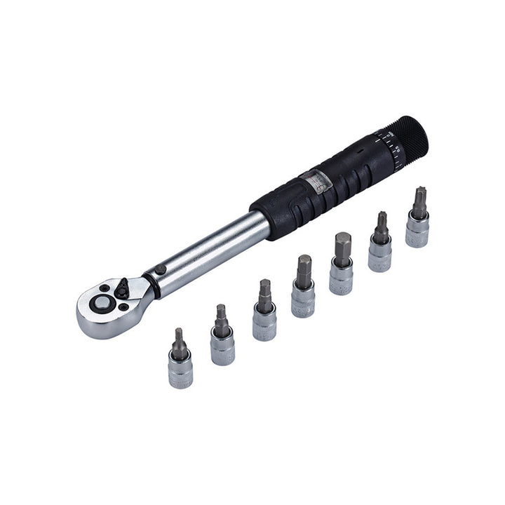BTL-73 TorqueSet, Torque Wrench, Ratcheting: Yes, : 1/4", 2-14Nm, : 3, 4, 5, 6, 8mm Hex, T25, T30, Set