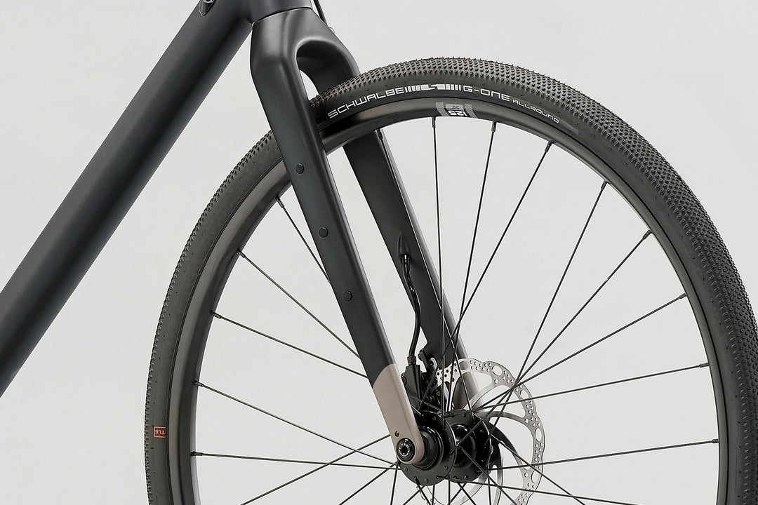 25 Norco Search A Flat Bar Black Tusk fork detail product image