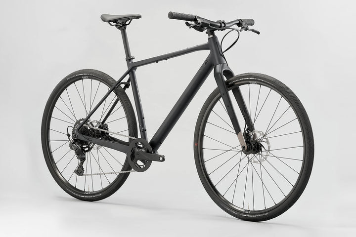 25 Norco Search A Flat Bar Black Tusk quarter-view product image