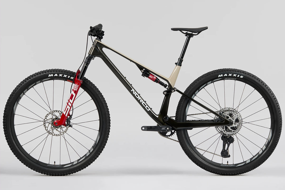 26 Norco Revolver C1 120 Fast Black Raw Carbon Warm Grey non-drive-side product image