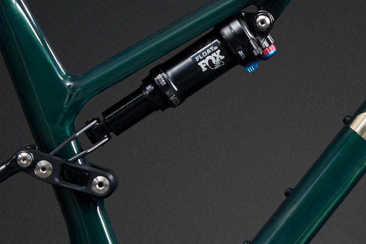 26 Norco Revolver C2 130 Shore Green Raw Carbon rear fork product image