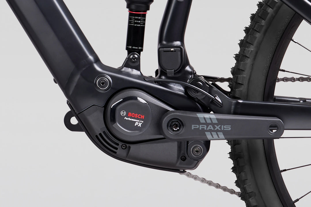 27 Norco Sight VLT Bosch A2 Flat Black non-drive-side motor detail product image