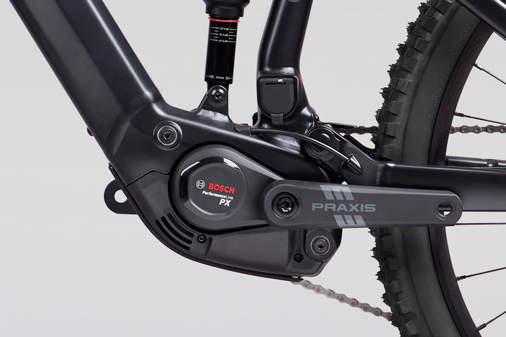 27 Norco Sight VLT Bosch A2 Flat Black non-drive-side motor detail product image