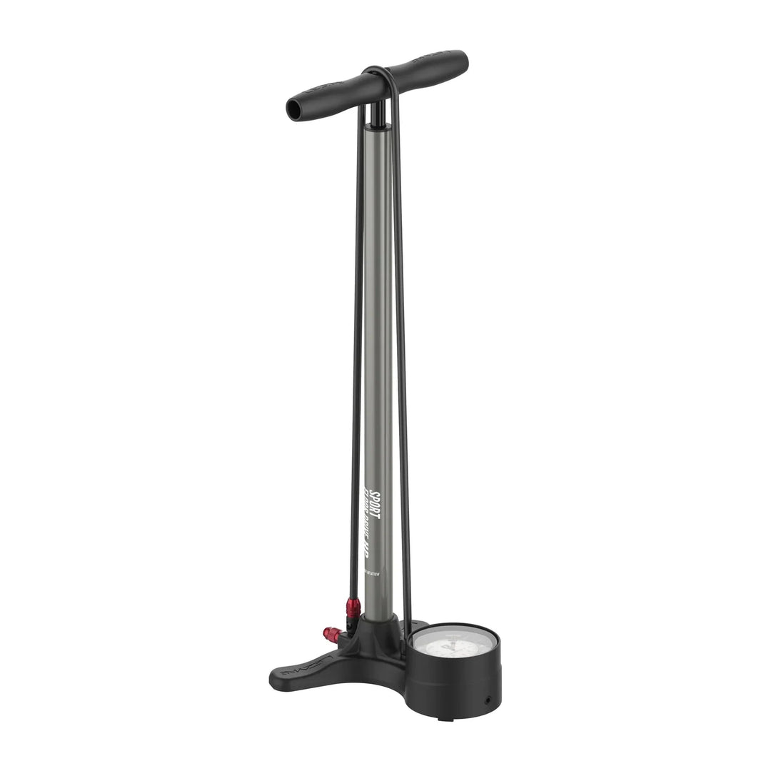 Lezyne Sport Floor Drive 3.5 Dual Valve floor pump in Flat Grey