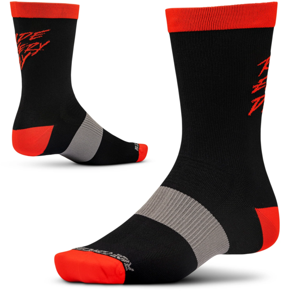 Ride Concepts Ride Every Day - Synthetic 8" Youth - Black/Red